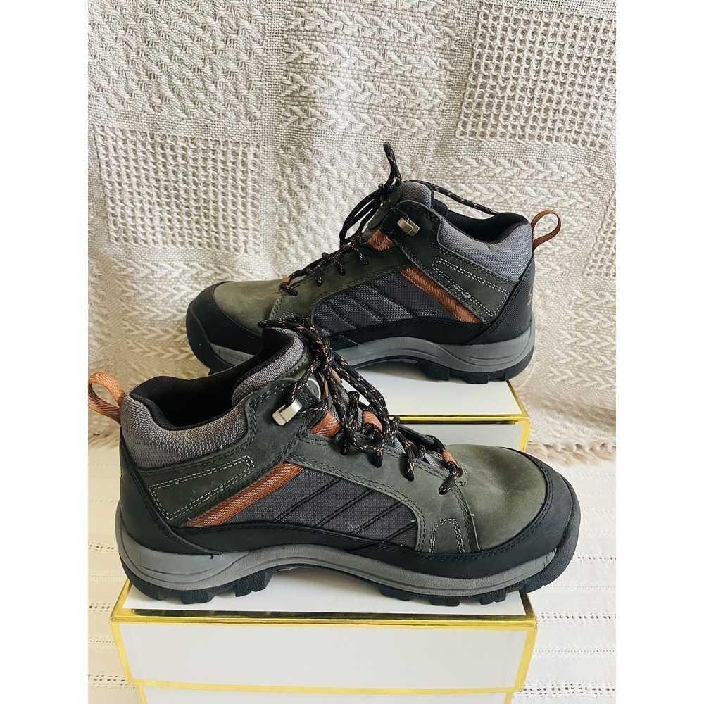 Danner Mens Riverside 4.5 Work Utility Boots. Size 9. Gray/Orange. EH Rated.